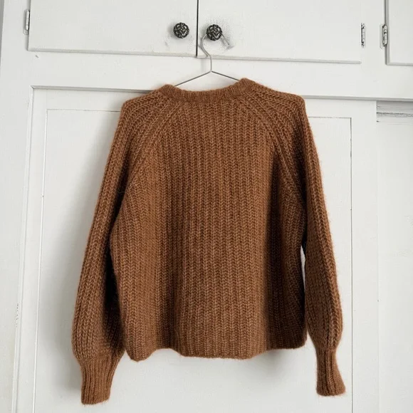 Sezane Emile Cardigan - Mottled Camel - Picture 3 of 6